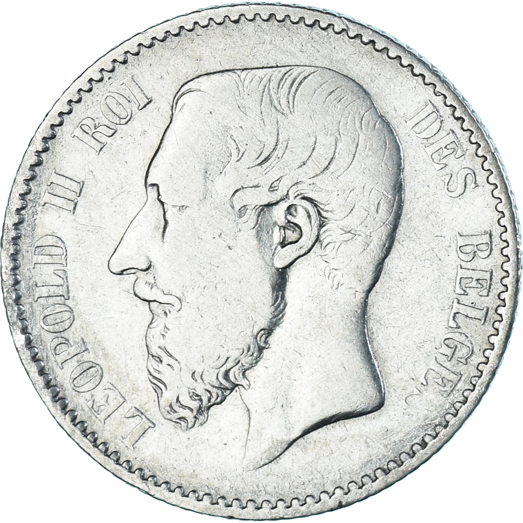 Coin, Belgium, Leopold II, Franc, 1886, Brussels, VF(30-35), Silver, KM:29.1