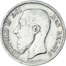 Coin, Belgium, Leopold II, 50 Centimes, 1898, Brussels, VF(30-35), Silver, KM:26