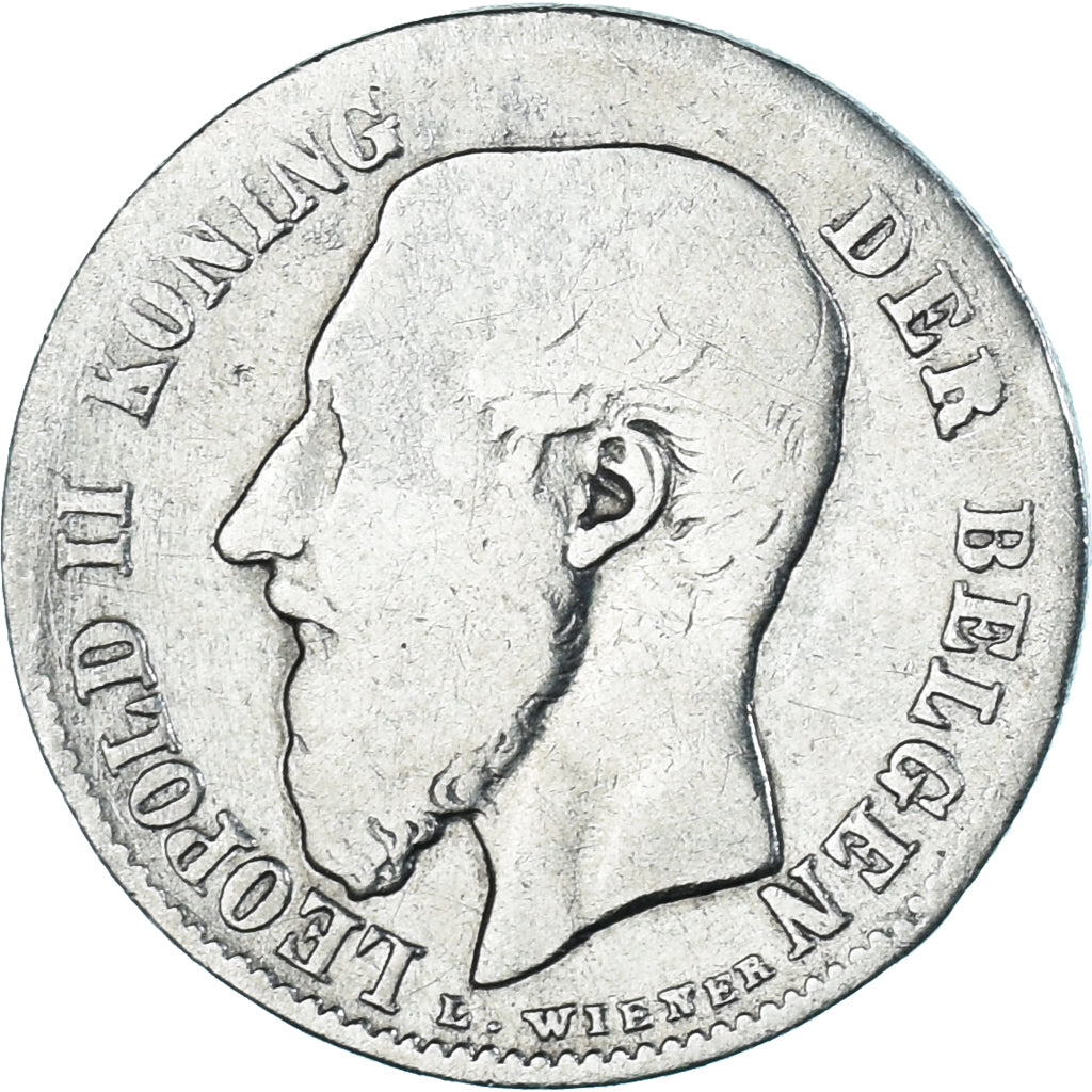 Coin, Belgium, Leopold II, 50 Centimes, 1886, Brussels, VF(20-25), Silver, KM:27