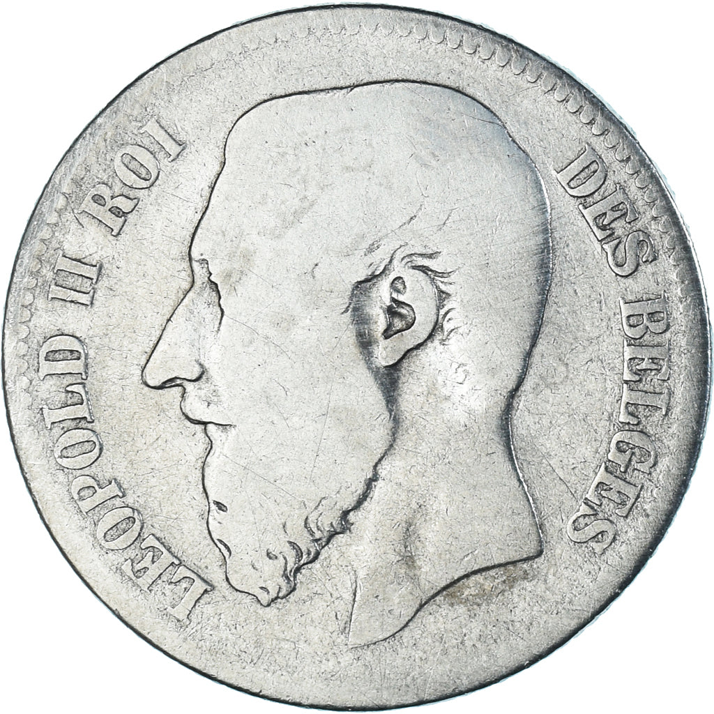 Monnaie, Belgique, Leopold II, 2 Francs, 2 Frank, 1866, Bruxelles, B+, Argent