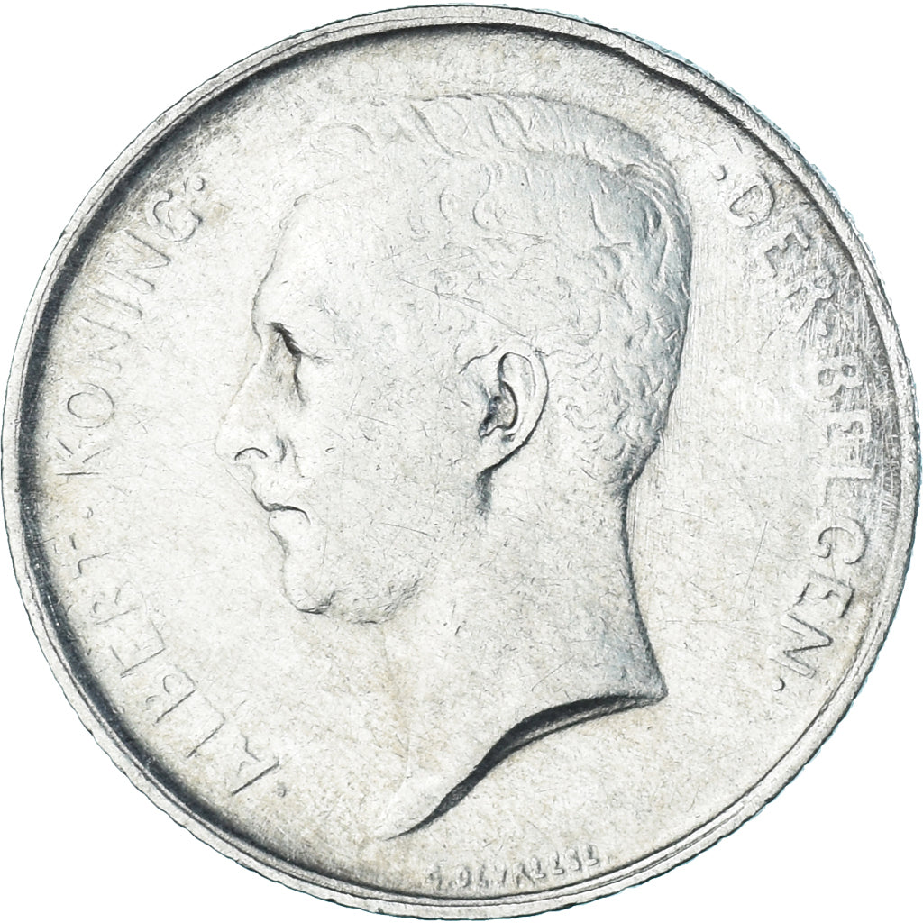 Coin, Belgium, Albert I, Franc, 1912, Brussels, EF(40-45), Silver, KM:73.1
