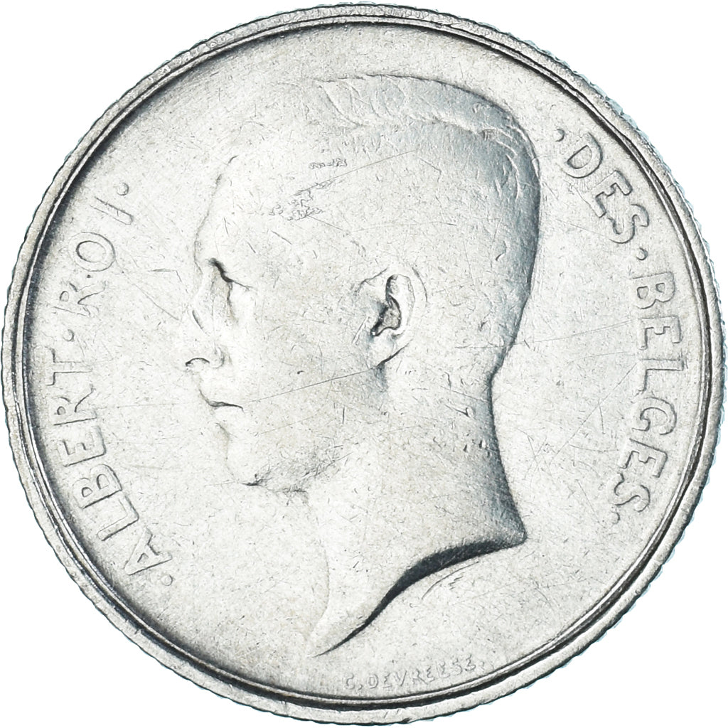 Coin, Belgium, Albert I, Franc, 1910, Brussels, EF(40-45), Silver, KM:72