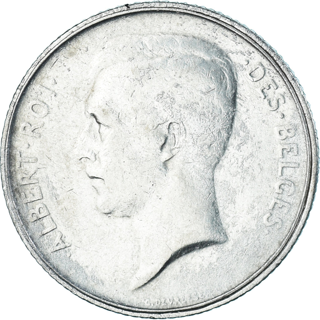 Coin, Belgium, Albert I, Franc, 1910, Brussels, EF(40-45), Silver, KM:72
