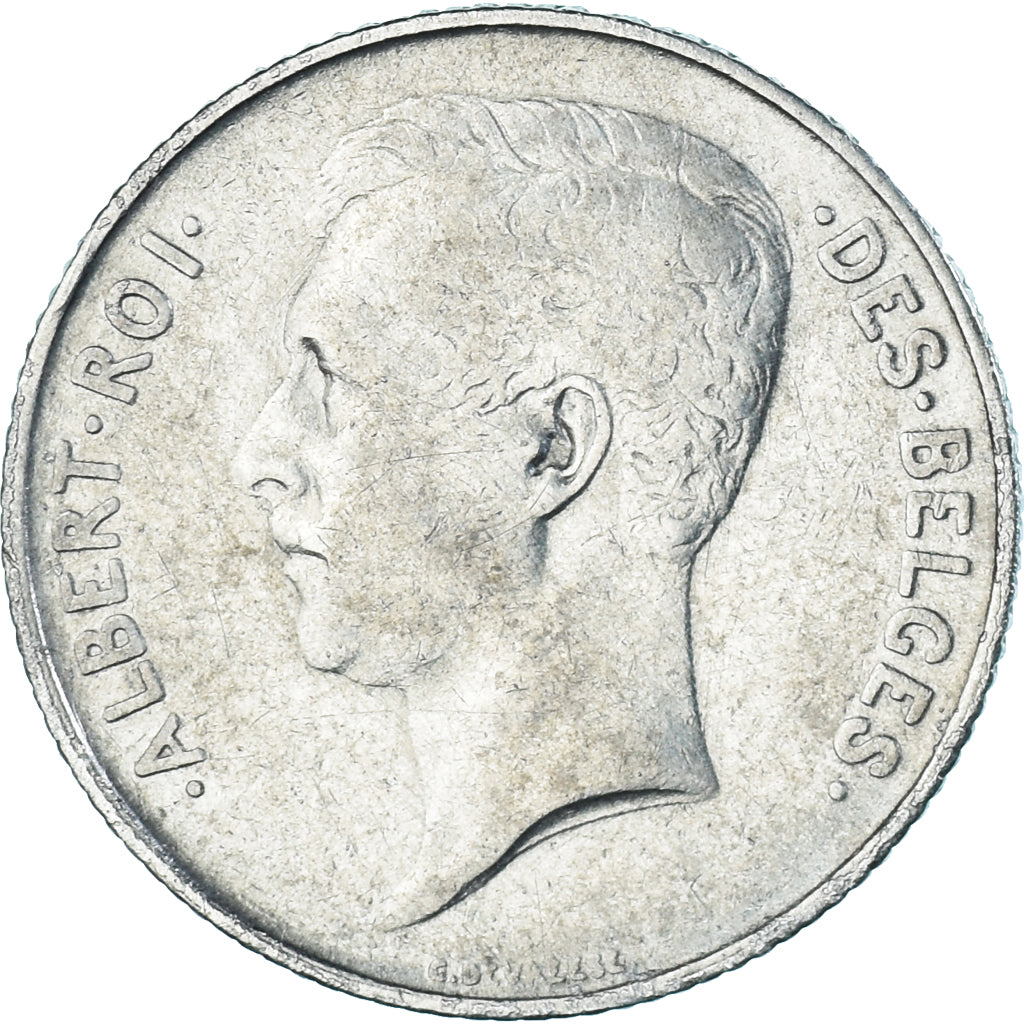 Coin, Belgium, Albert I, Franc, 1912, Brussels, EF(40-45), Silver, KM:72