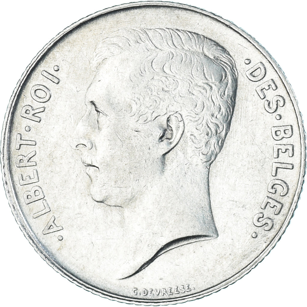 Coin, Belgium, Albert I, Franc, 1912, Brussels, EF(40-45), Silver, KM:72