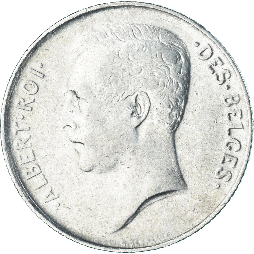Coin, Belgium, Albert I, Franc, 1913, Brussels, EF(40-45), Silver, KM:72