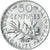 Munten, Frankrijk, Semeuse, 50 Centimes, 1912, Paris, ZF, Zilver, KM:854