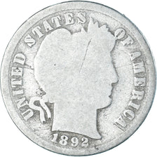 Münze, Vereinigte Staaten, Barber Dime, Dime, 1892, U.S. Mint, Philadelphia