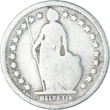 Coin, Switzerland, 1/2 Franc, 1879, Bern, VG(8-10), Silver, KM:23