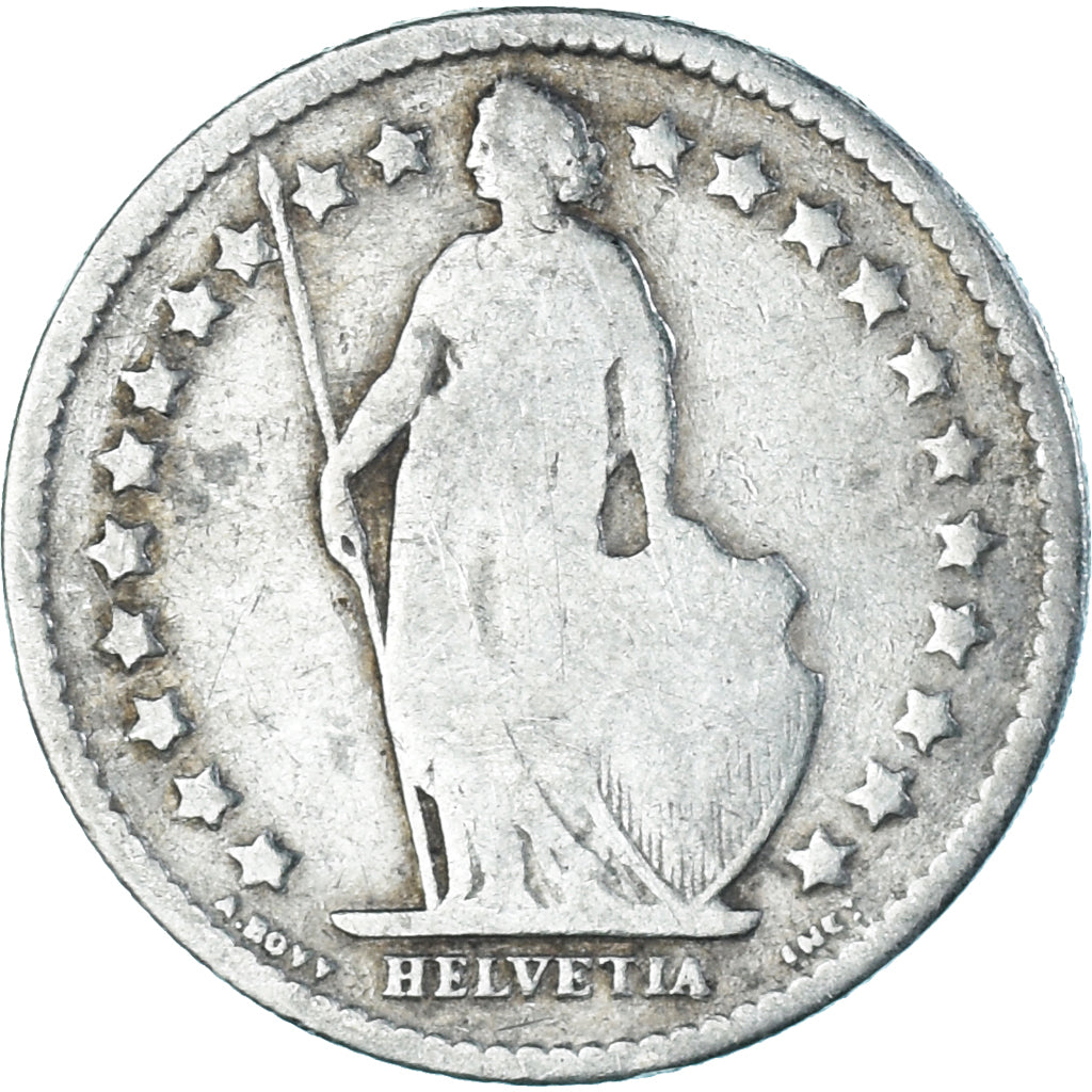 Münze, Schweiz, 1/2 Franc, 1894, Paris, Rare, S, Silber, KM:23