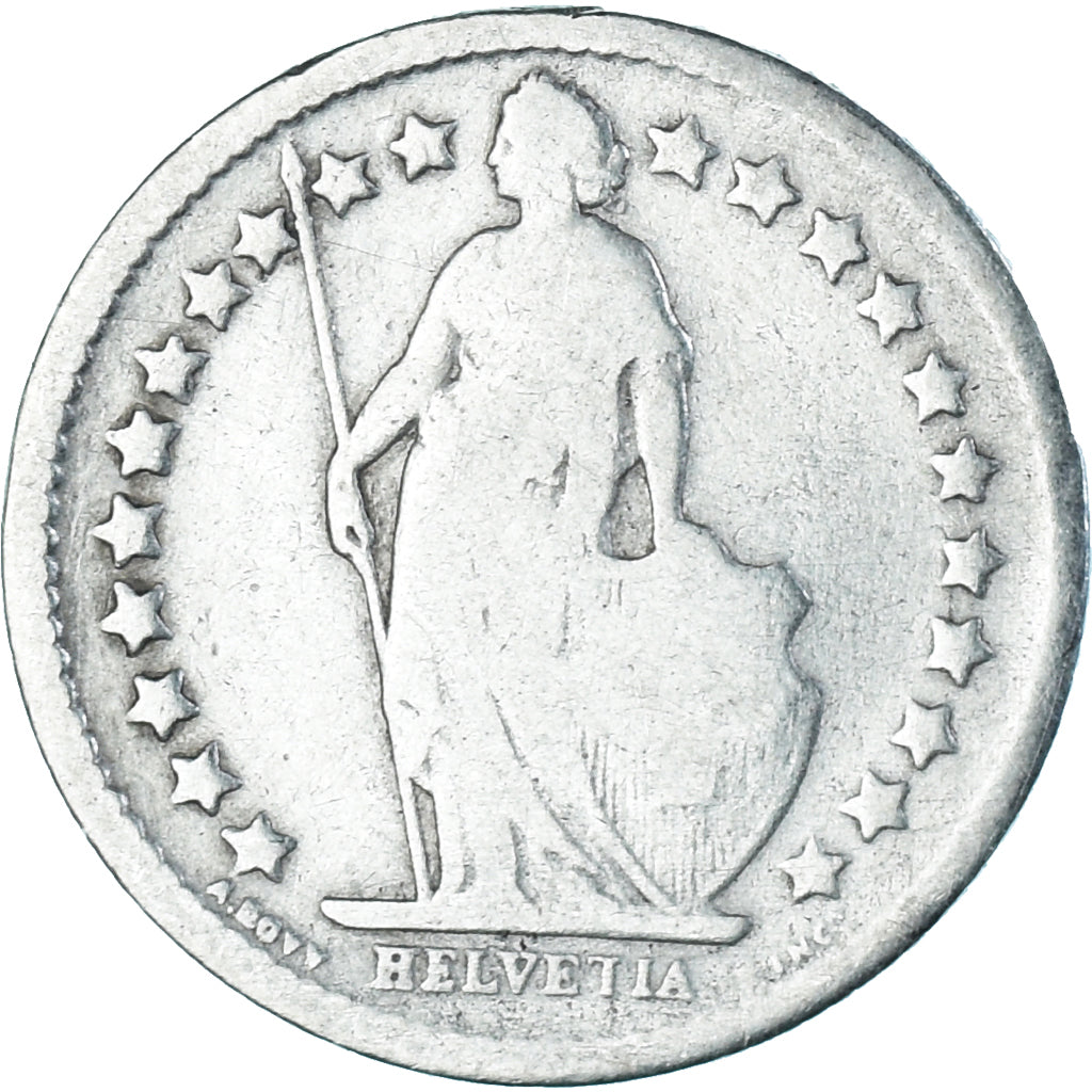 Coin, Switzerland, 1/2 Franc, 1899, Bern, Rare, VF(20-25), Silver, KM:23