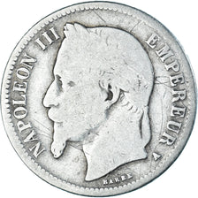 Münze, Frankreich, Napoleon III, 1 Franc, 1867, Paris, SGE+, Silber, KM:806.1