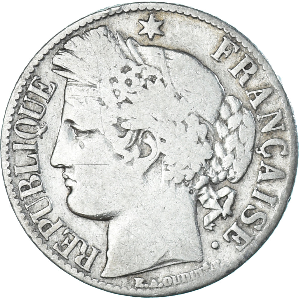 Monnaie, France, Cérès, Franc, 1887, Paris, TB, Argent, Gadoury:465a, KM:822.1