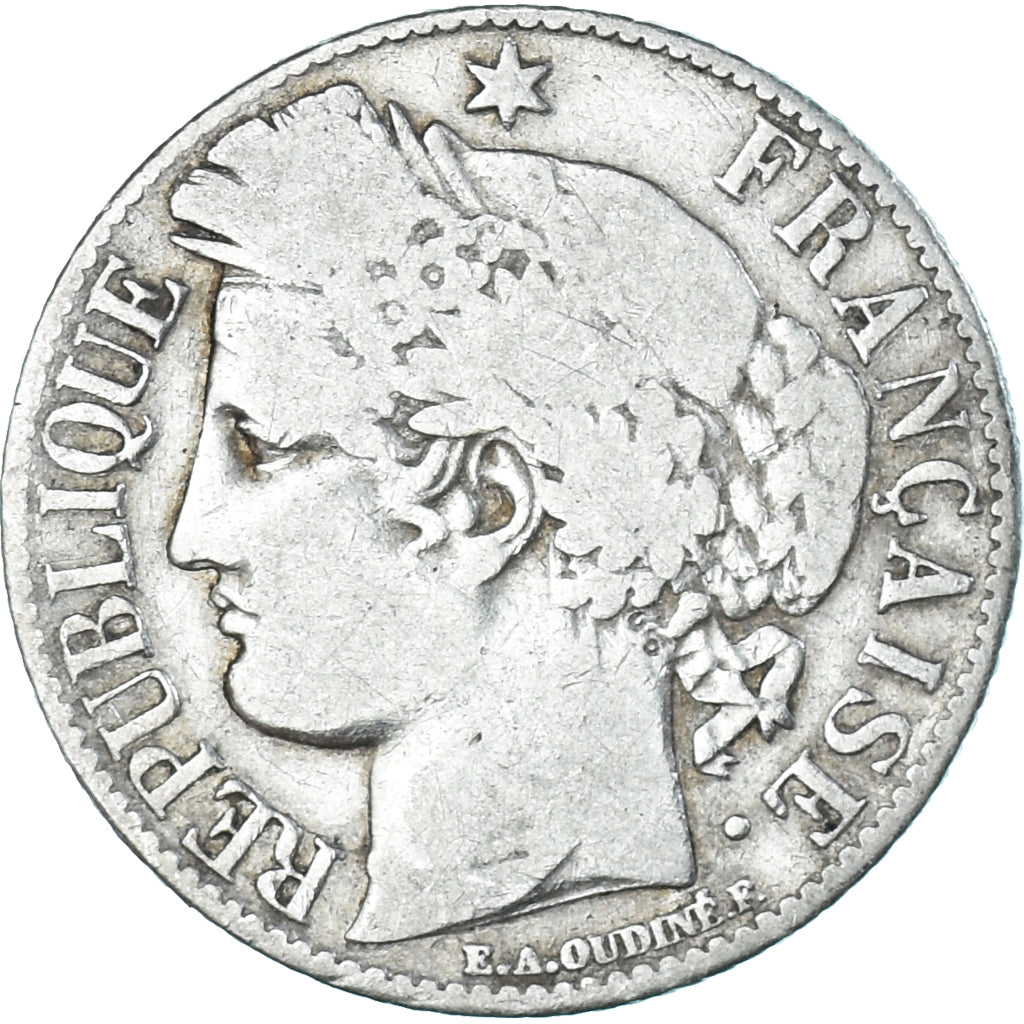 Monnaie, France, Cérès, Franc, 1895, Paris, TB, Argent, Gadoury:465a, KM:822.1