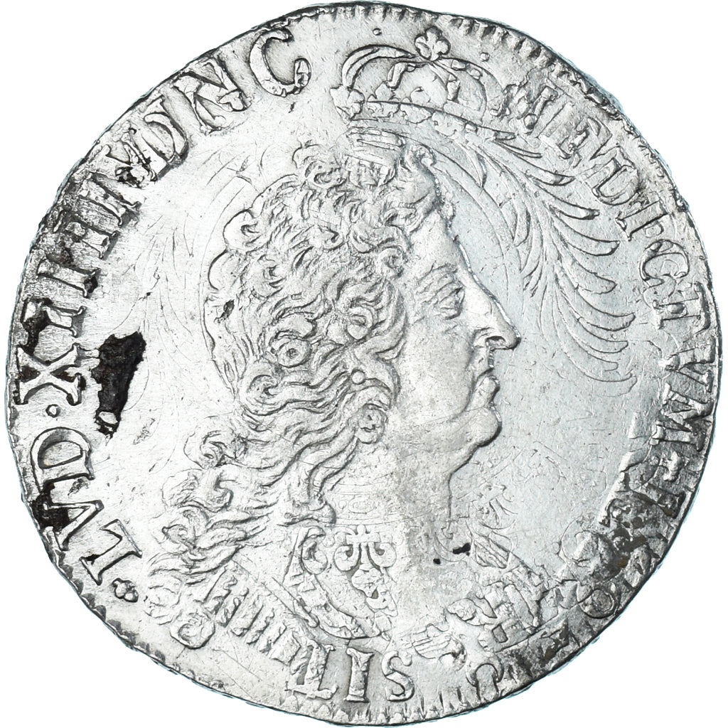 Moneta, Francia, Louis XIV, Écu aux insignes, Ecu, 1703, La Rochelle