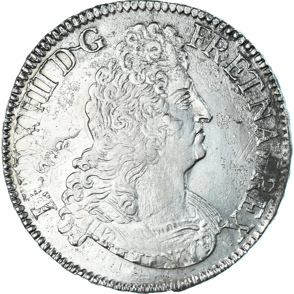 Coin, France, Louis XIV, Écu aux 8 L 2e type, Ecu, 1704, Dijon, réformé