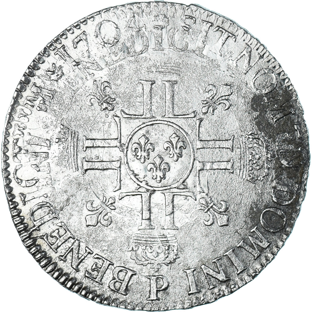 Coin, France, Louis XIV, Écu aux 8 L 2e type, Ecu, 1704, Dijon, réformé