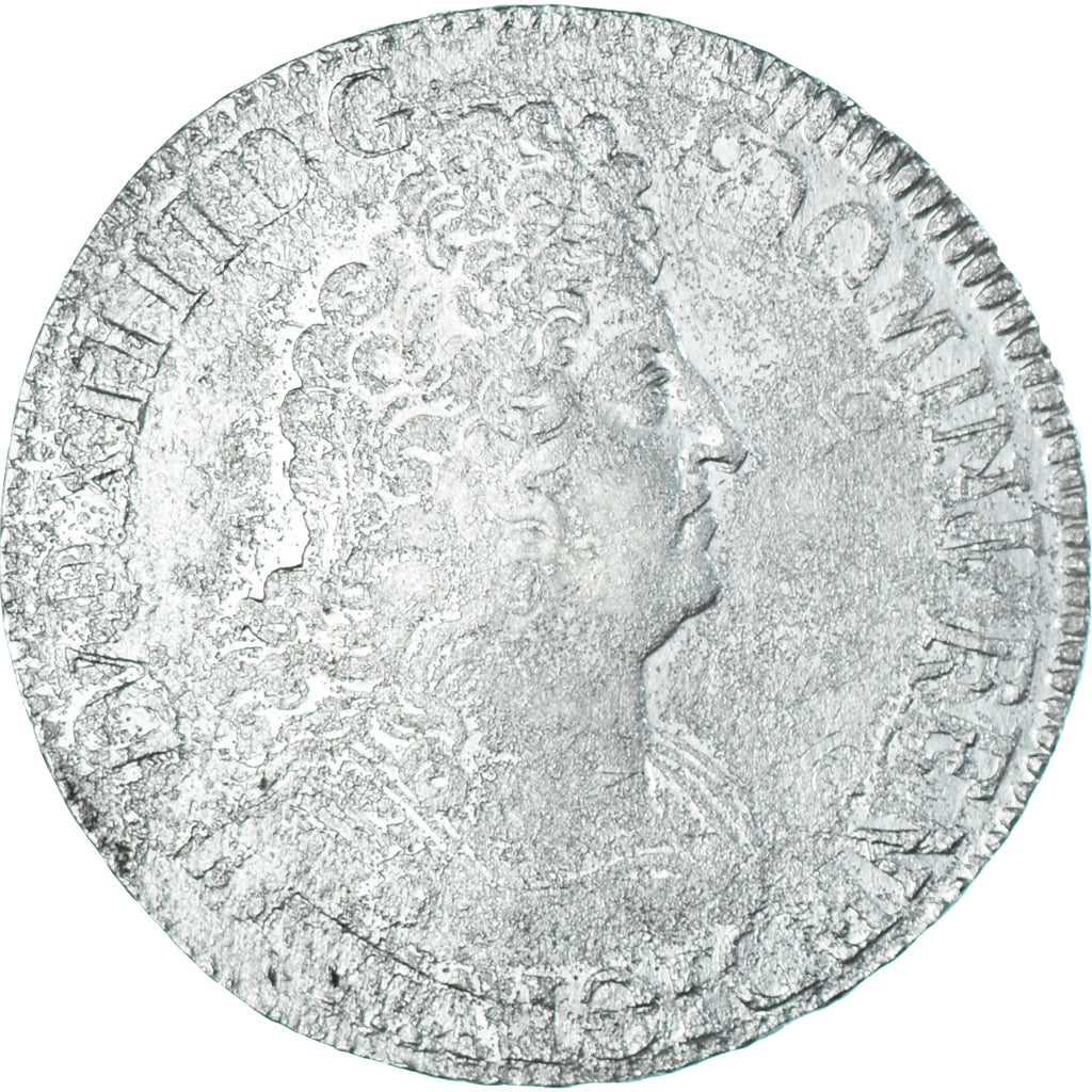 Coin, France, Louis XIV, Ecu aux 8 L 2e type, Paris, réformé, VF(20-25)