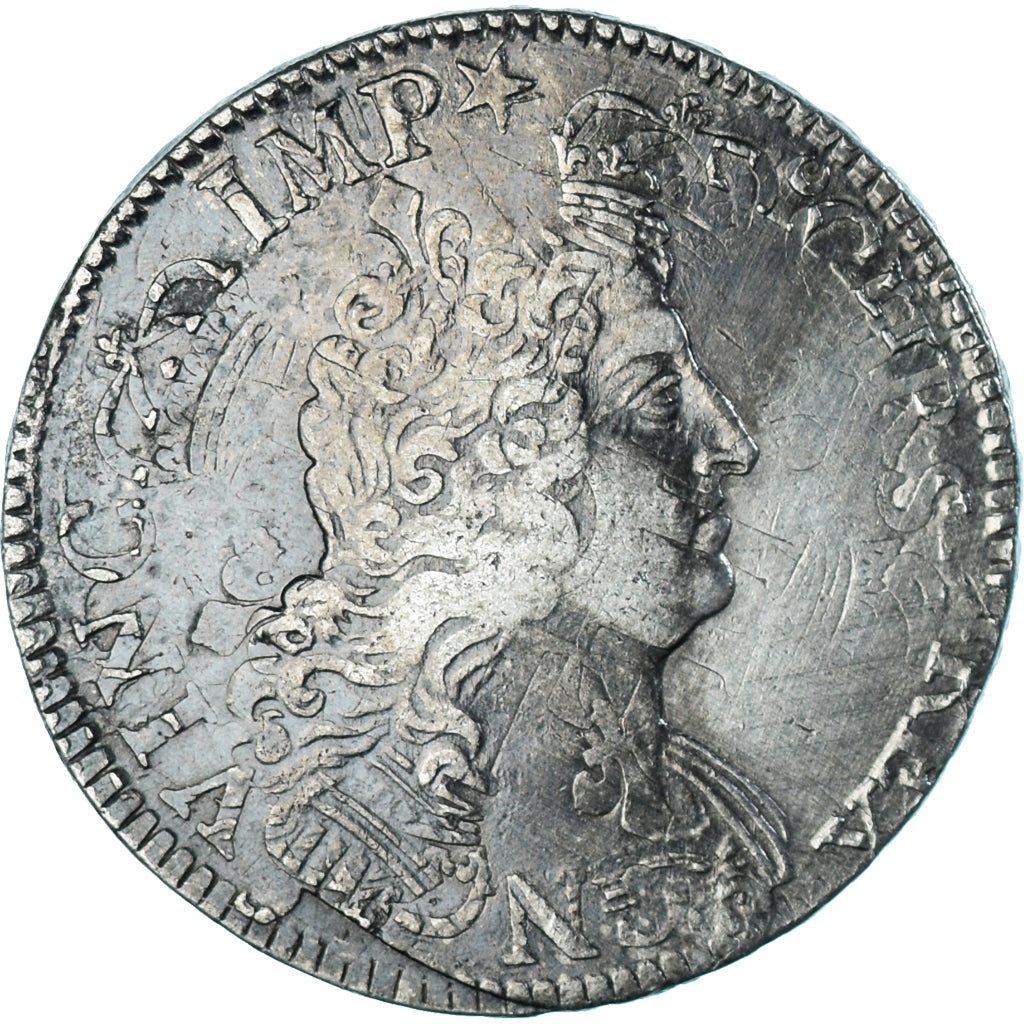 Coin, France, Louis XIV, Ecu aux 8 L 2e type, 1704, réformé, VF(30-35)