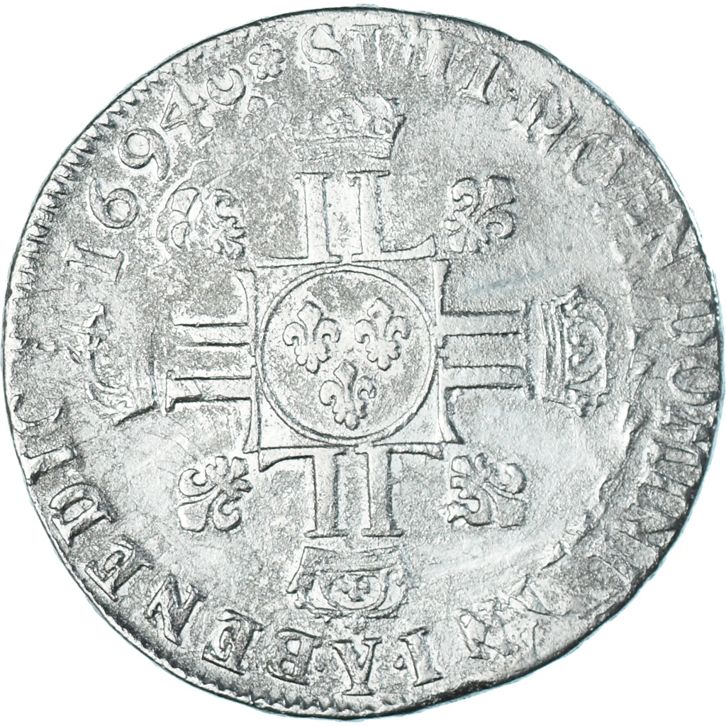 Münze, Frankreich, Louis XIV, Écu aux 8 L 2e type, Ecu, Bourges, réformé