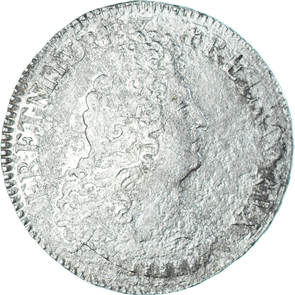 Moeda, França, Louis XIV, Ecu aux 8 L 2e type, Paris, réformé, VF(20-25)