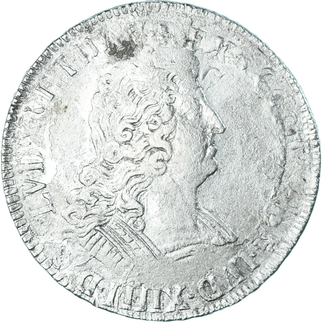 Monnaie, France, Louis XIV, Ecu aux Insignes, réformé, TB, Argent, Gadoury:220