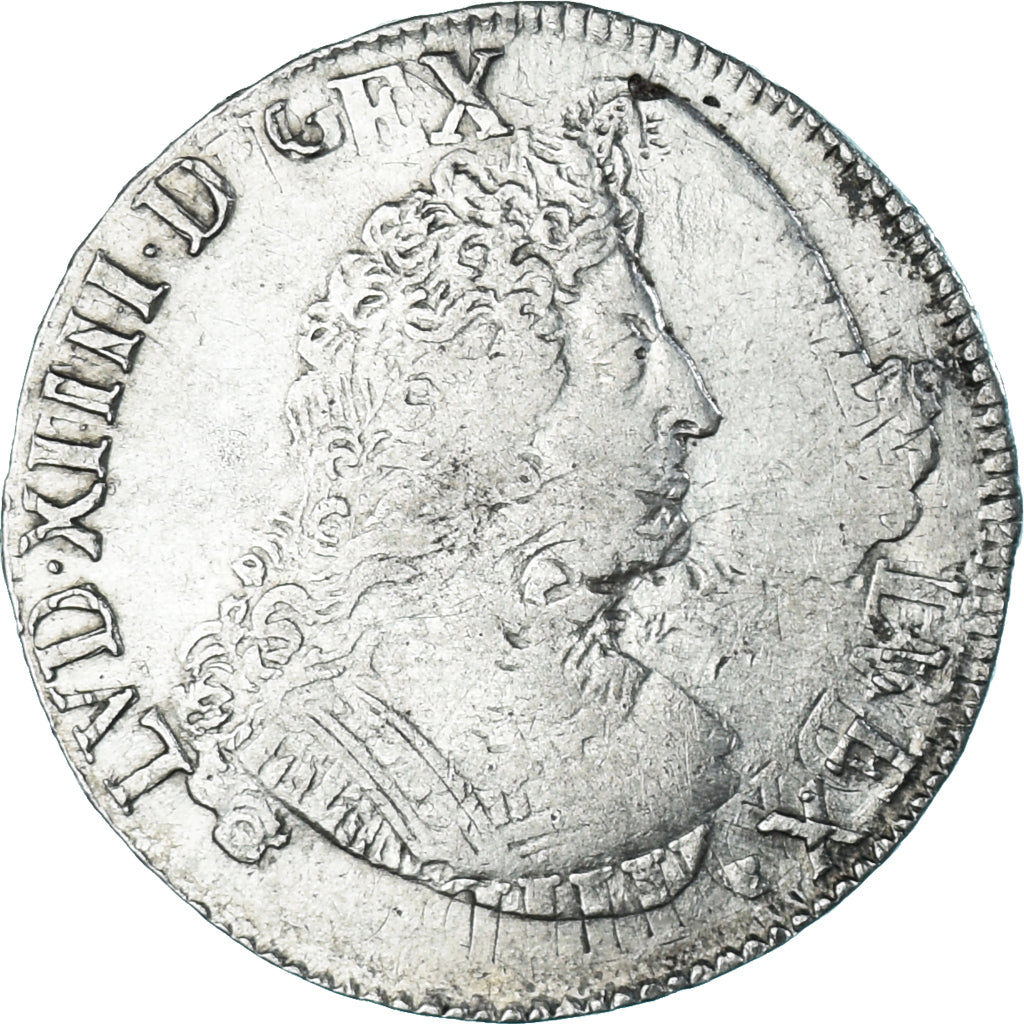 Moneta, Francia, Louis XIV, 1/2 Écu aux insignes, 1/2 ECU, 43 Sols, 1701