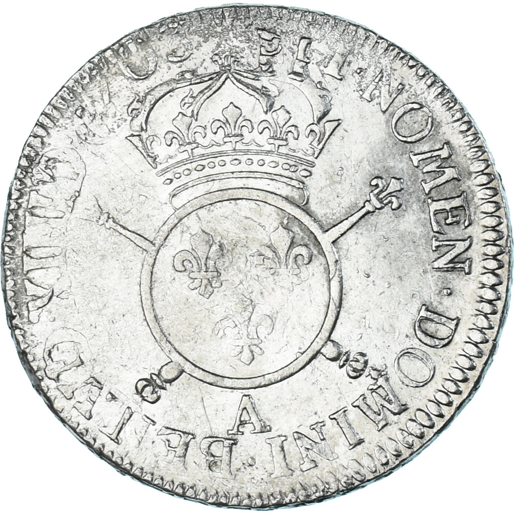 Munten, Frankrijk, Louis XIV, 1/2 Écu aux insignes, 1/2 ECU, 43 Sols, 1703