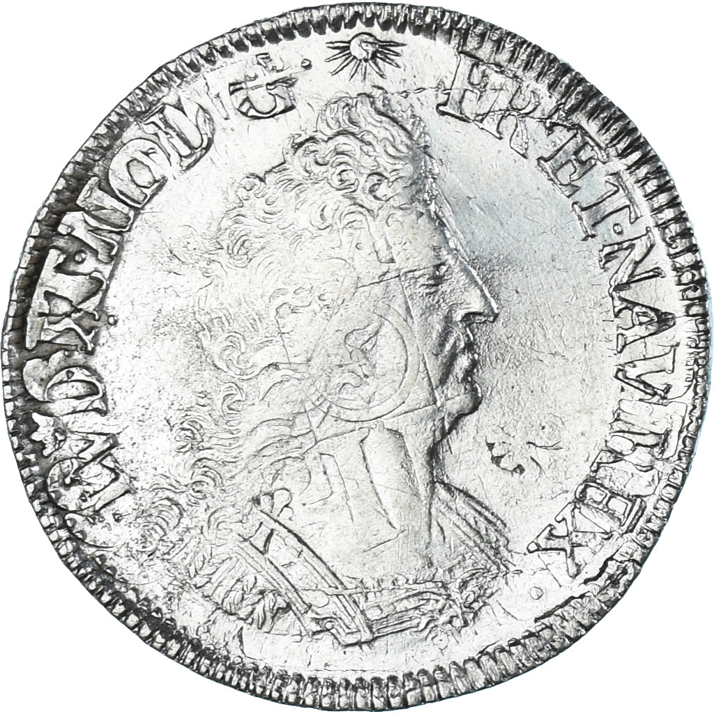 Moneda, Francia, Louis XIV, 1/2 Écu aux palmes, 1/2 Ecu, 1694, Lille
