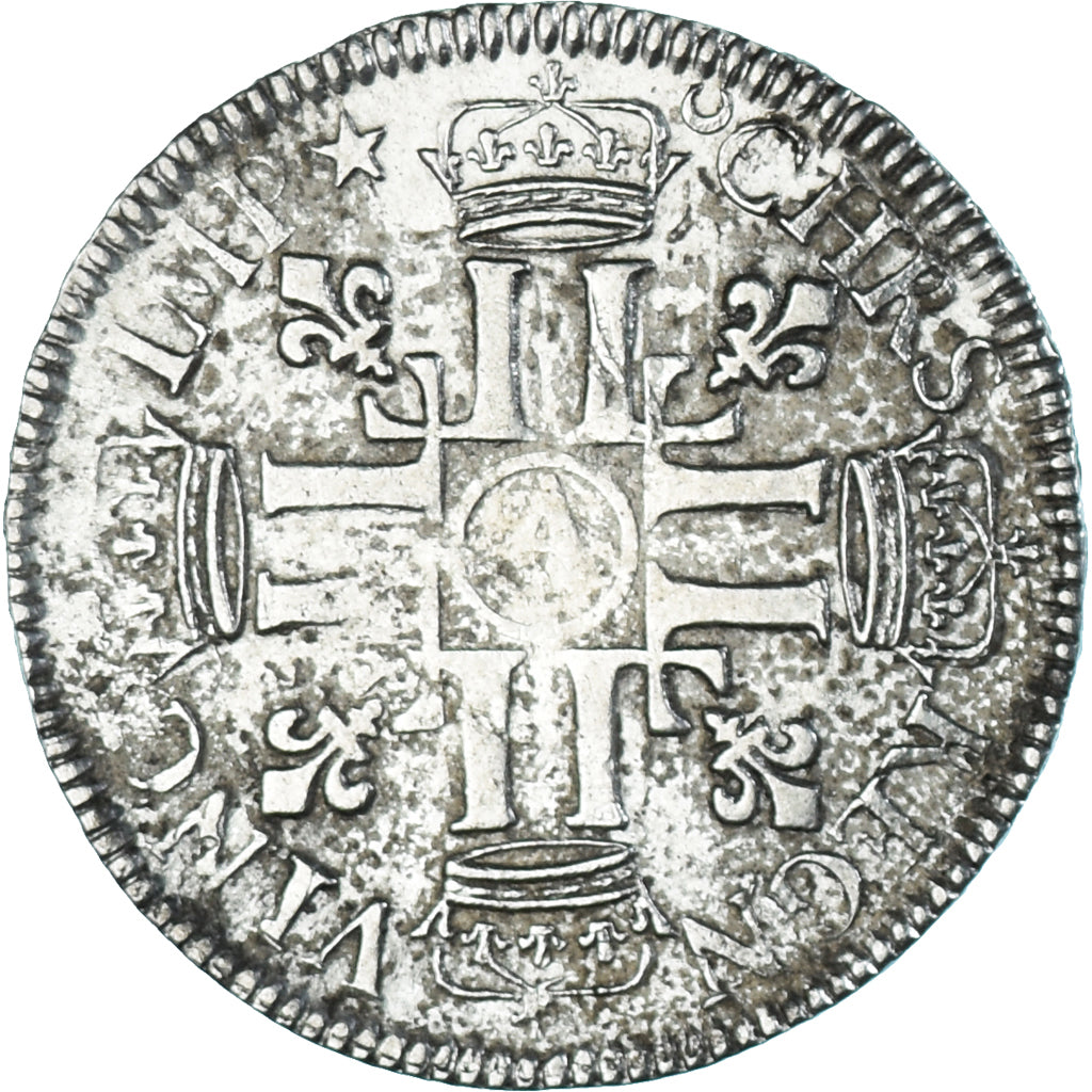 Moneta, Francia, Louis XIV, 1/2 Écu aux 8 L, 1/2 Ecu, 1690, Paris, réformé