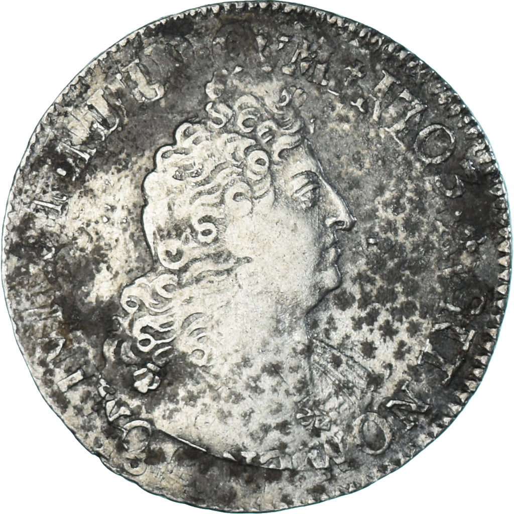 Moneta, Francja, Louis XIV, 1/2 Écu aux 8L 2e type, 1/2 ECU, 45 Sols, 1704