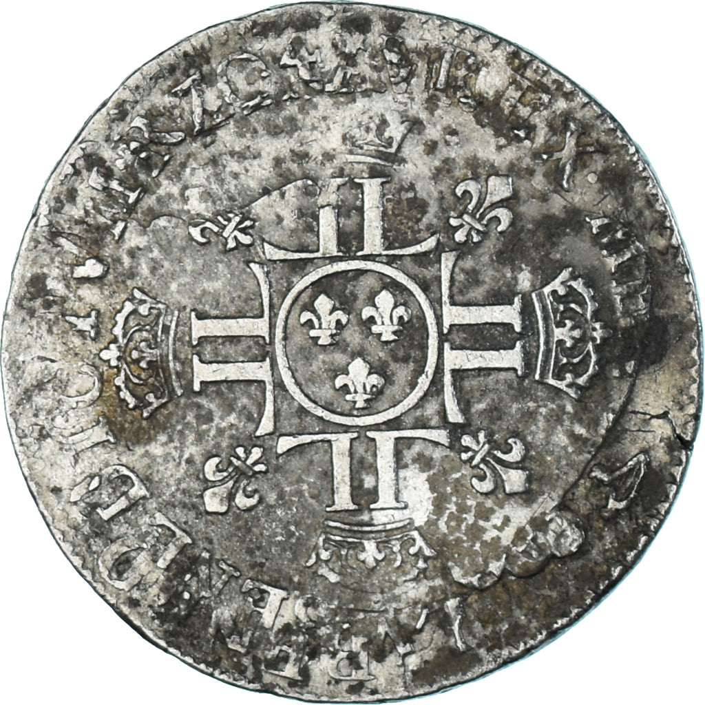 Moneta, Francja, Louis XIV, 1/2 Écu aux 8L 2e type, 1/2 ECU, 45 Sols, 1704