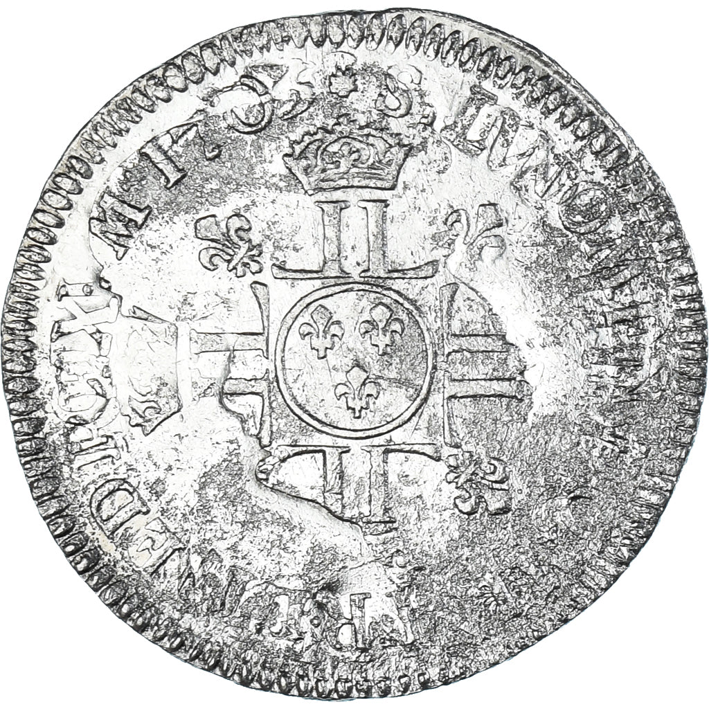 Munten, Frankrijk, Louis XIV, 1/2 écu aux 8L, 2e type, réformé, ZG+, Zilver