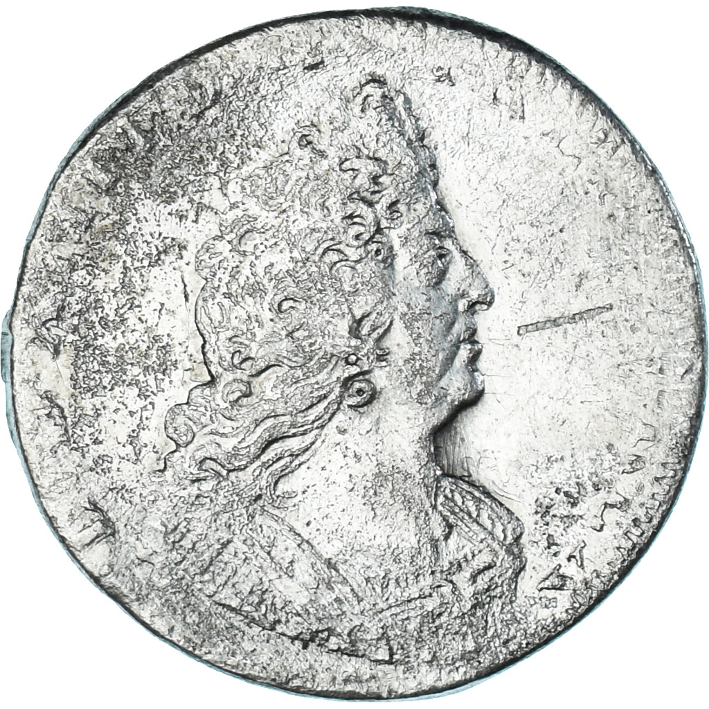 Coin, France, Louis XIV, 1/2 écu aux 8L, 2e type, réformé, F(12-15), Silver
