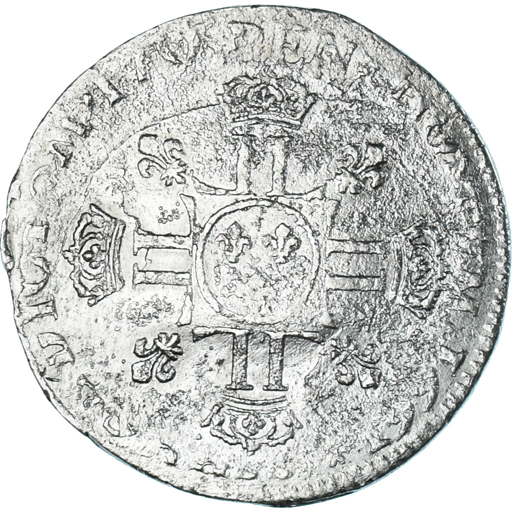 Coin, France, Louis XIV, 1/2 écu aux 8L, 2e type, réformé, F(12-15), Silver