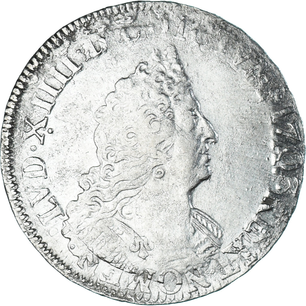 Coin, France, Louis XIV, 1/2 Écu aux 8L 2e type, 1/2 ECU, 45 Sols, 1704