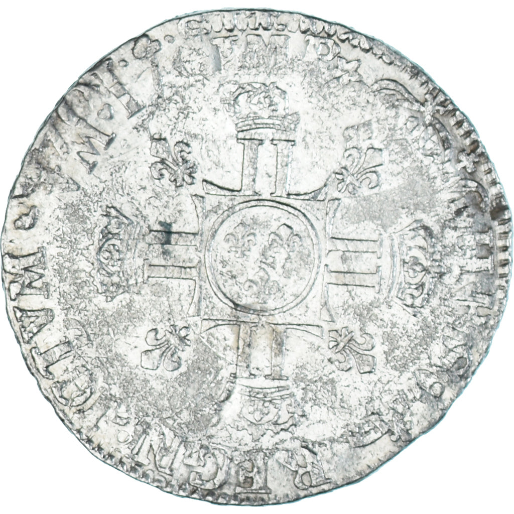 Coin, France, 1/2 écu aux 8L, 2e type, réformé, VF(20-25), Silver