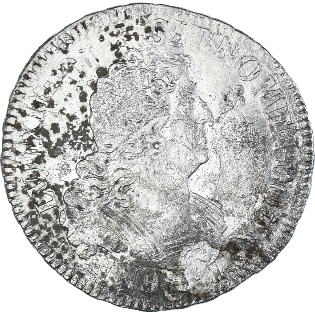 Coin, France, Louis XIV, 1/2 écu aux 8L, 2e type, Paris, réformé, VF(20-25)