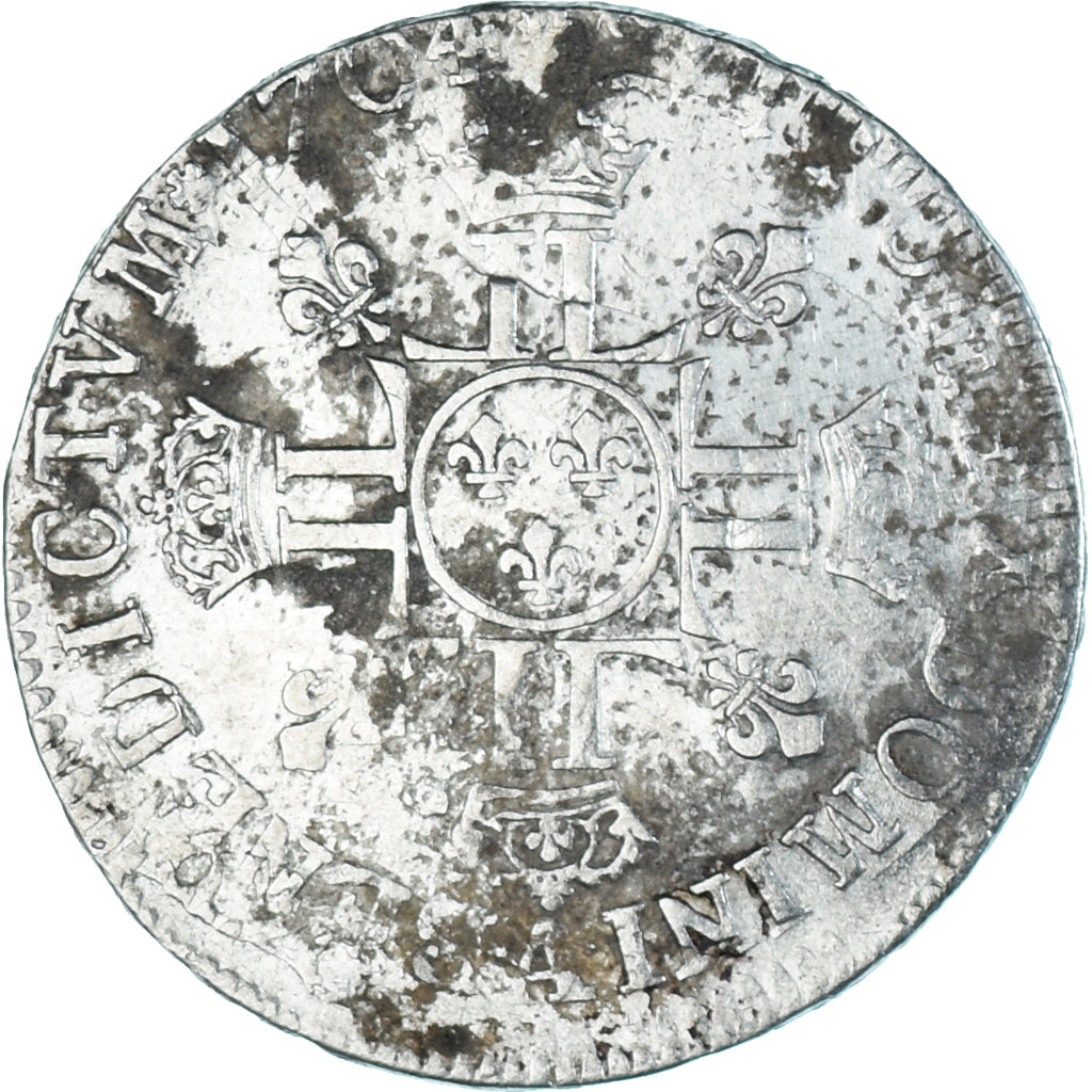 Münze, Frankreich, Louis XIV, 1/2 Écu aux 8L 2e type, 1/2 ECU, 45 Sols, 1704