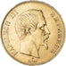 Moneta, Francia, Napoleon III, 100 Francs, 1855, Paris, BB+, Oro, KM:786.1