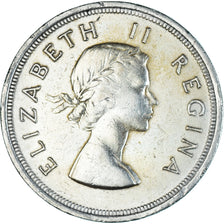 Moneta, Południowa Afryka, Elizabeth II, 5 Shillings, 1957, AU(50-53), Srebro