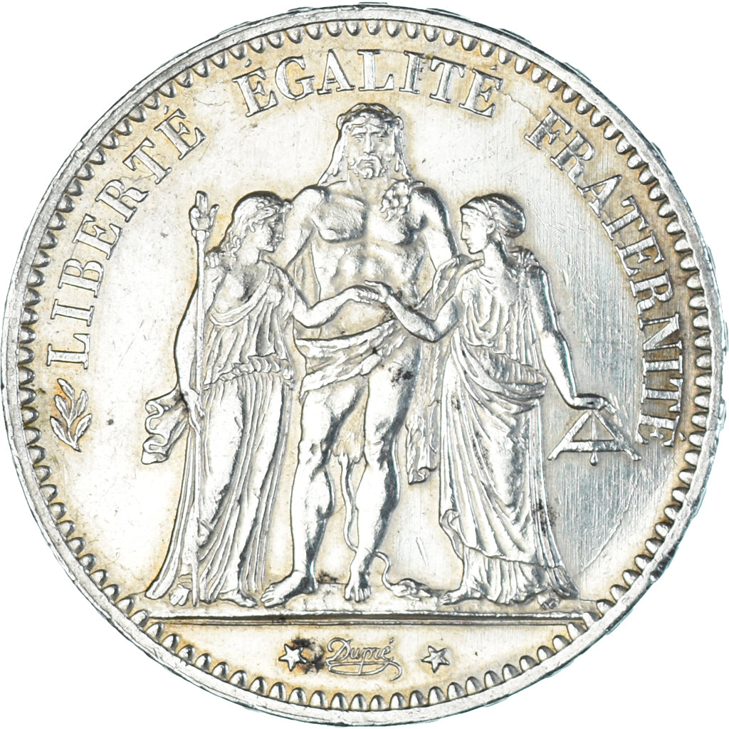 Coin, France, Hercule, 5 Francs, 1876, Paris, AU(55-58), Silver, KM:820.1