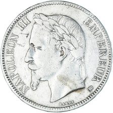 Coin, France, Napoleon III, 5 Francs, 1868, Strasbourg, EF(40-45), Silver