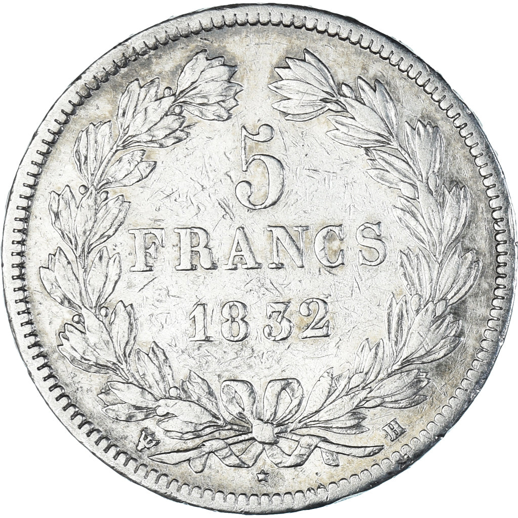 Coin, France, Louis-Philippe, 5 Francs, 1832, La Rochelle, VF(30-35), Silver
