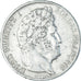 Moneta, Francia, Louis-Philippe, 5 Francs, 1845, Paris, BB, Argento, KM:749.1