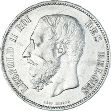 Coin, Belgium, Leopold II, 5 Francs, 5 Frank, 1868, EF(40-45), Silver, KM:24