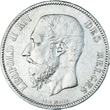 Coin, Belgium, Leopold II, 5 Francs, 5 Frank, 1868, EF(40-45), Silver, KM:24