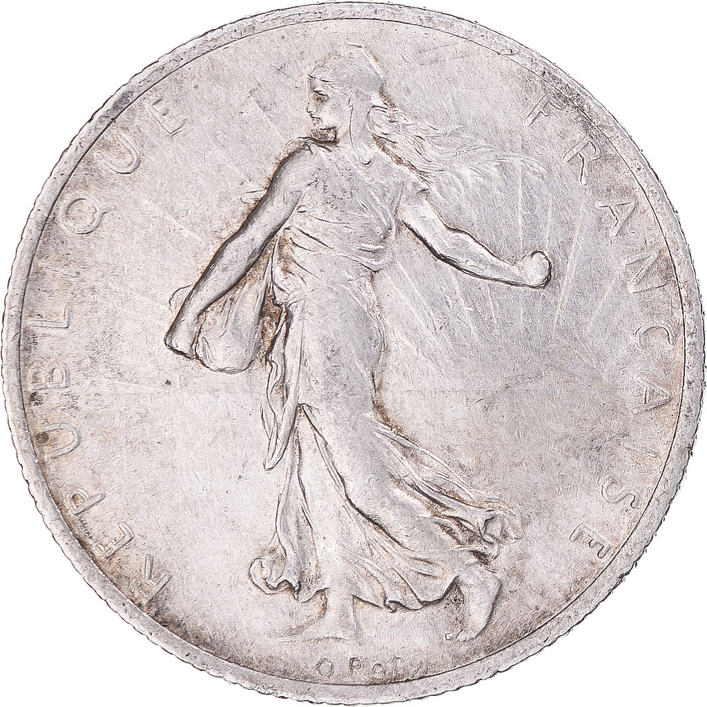 Münze, Frankreich, Semeuse, 2 Francs, 1916, Paris, SS, Silber, KM:845.1