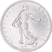 Coin, France, Semeuse, 2 Francs, 1917, Paris, AU(50-53), Silver, KM:845.1