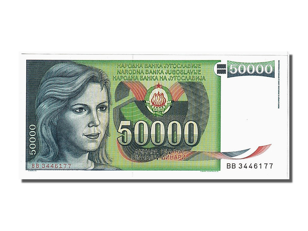 Banknote, Yugoslavia, 50,000 Dinara, 1988, 1988-05-01, UNC(65-70)